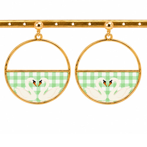 Boucles d'oreilles Cœur de Cygne- Boucles d'oreilles - Studio Sōzō
