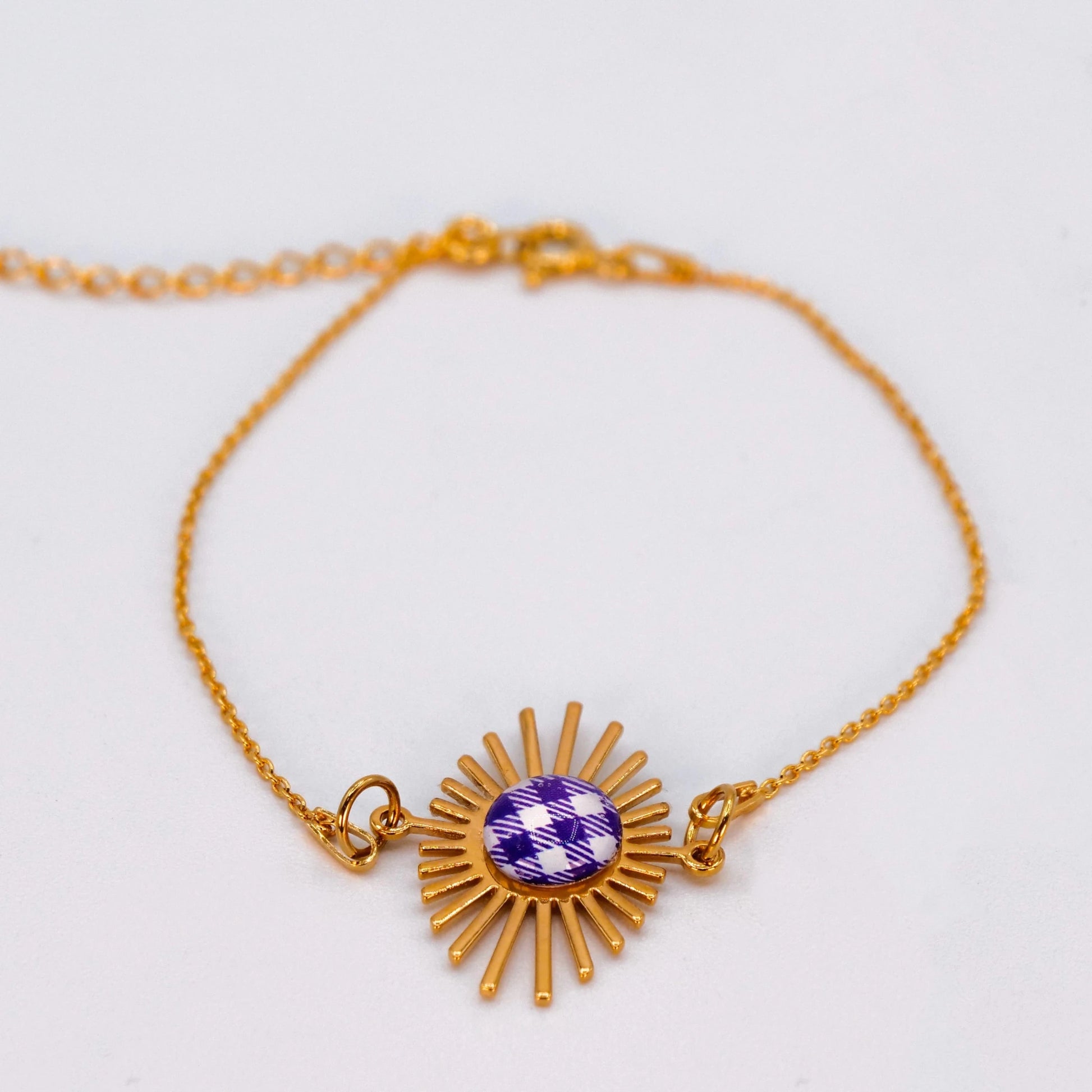 Bracelet Hélios - Vichy Violet - Bracelet - Studio Sōzō