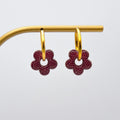 Créoles fleurs interchangeables – Jiometori - Boucles d'oreilles - Studio Sōzō