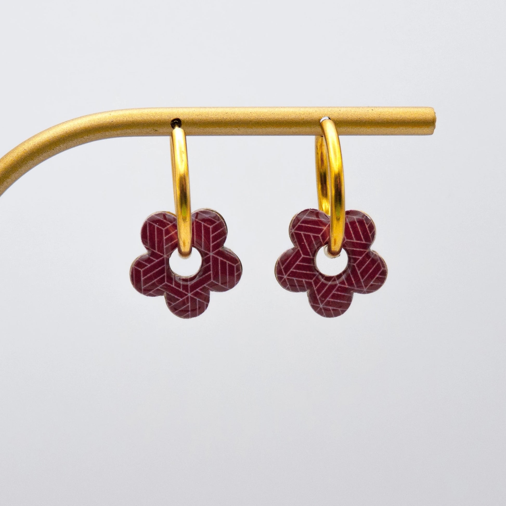 Créoles fleurs interchangeables – Jiometori - Boucles d'oreilles - Studio Sōzō