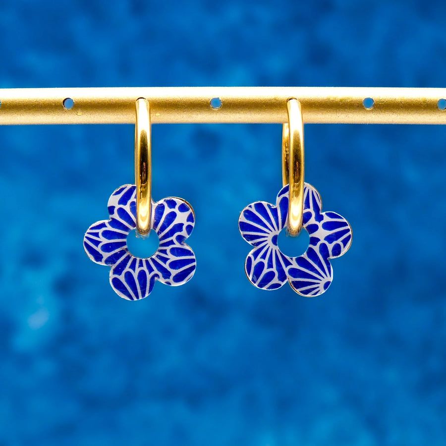 Créoles fleurs - Taiyō- Boucles d'oreilles - Studio Sōzō